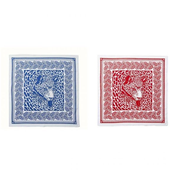 画像1: ソフトマシーン SOFTMACHINE BLEND BANDANA (BANDANA) バンダナ レッド、ネイビー 赤 新品 (1)