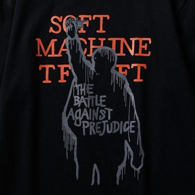 画像2: Softmachine ソフトマシーン against t-shirts アゲインスト Tシャツ ブラック 黒