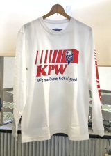 K.P.W(KAMIKAZE PAINTWORKS) LTシャツ 長袖Tシャツ ロンt ホワイト   