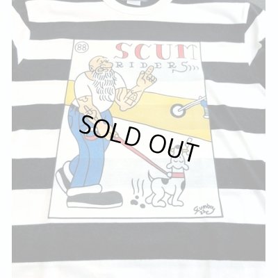 画像1: SCUMBOY TATTOO GO×PANDA BEARS 「SCUM RIDERS」S/S T-Shirt スカムボーイタトゥー×パンダベアーズ 「スカムライダース」半袖Tシャツ