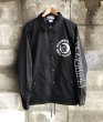 画像2: 「SCUM RIDERS」-art work- SCUMBOY TATTOO Reflector COTTON COACH JACKET 【BLACK】「スカムライダース」スカムボーイ タトゥー リフレクター コットン素材 コーチジャケット【ブラック】 (2)