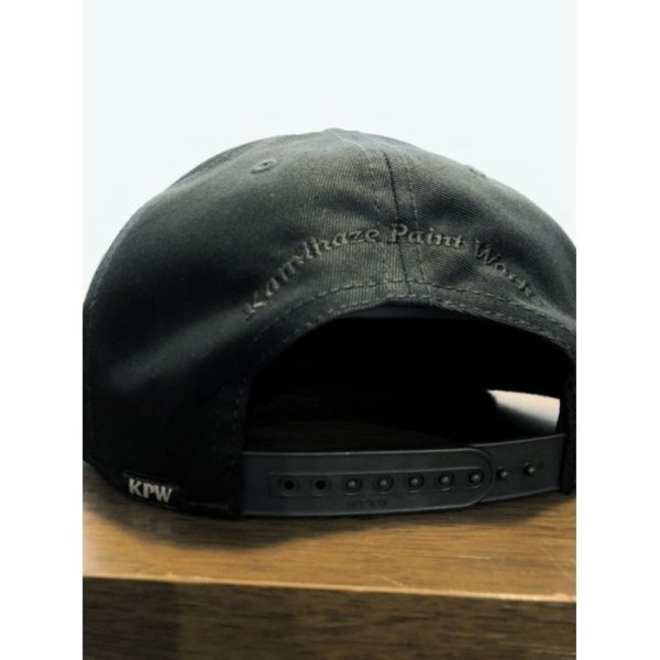 画像3: K.P.W(KAMIKAZE PAINTWORKS)  FLATVISOR CAP FIRE LIMITED EDITION フラットバイザーキャップ  ブラック (3)