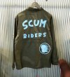 画像4: ※完売致しました!【限定販売】「SCUM RIDERS」-art work- SCUMBOY TATTOO COACH JACKET 「スカムライダース」スカムボーイ タトゥー ナイロン製 コーチジャケット【ネイビー/ピンク】＆【ブラウン/スカイブルー】 (4)