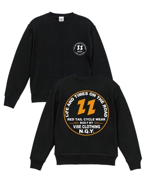 画像1: ViSE RED TAiL/バイス レッドテイル 2025SS「V22 Heavy Weight Crew Neck Sweat/V22 ヘビーウェイト クルーネック スウェット トレーナー【Ｌ】【ブラック】新品 (1)