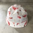 画像2: Brownie Caps（森製作所）コットン フラミンゴ バケットハット（ホワイト）ブラウニーキャップス 新品 キャップ 帽子 (2)