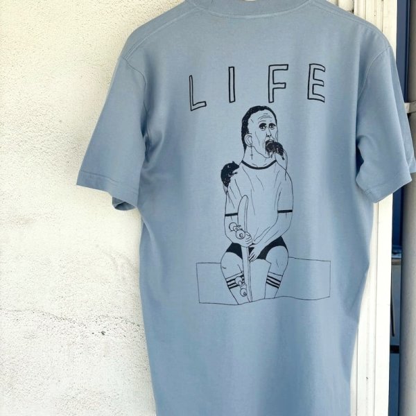 画像1: Lifers SCUMBOY TATTOO Limon Tee ライファーズ スカムボーイ タトゥー 半袖 Tシャツ【アシッドブルー】 (1)