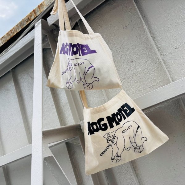 画像1: Lifers SCUMBOY TATTOO HOG MOTEL Sacoche Cotton Bag ライファーズ スカムボーイ タトゥー サコッシュ バッグ  (1)