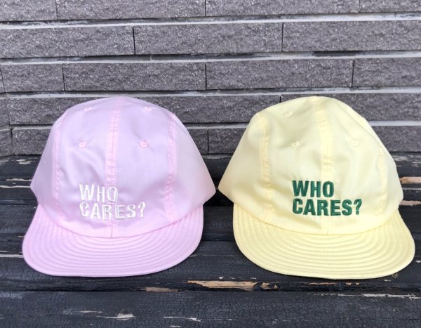 画像1: SCUMBOY TATTOO × 8GALLERY【WHO CARES？】CAP スカムボーイ タトゥー キャップ【ピンク／イエロー】 (1)