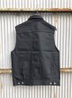 画像2: ViSE REDTAiL Cross Denim Vest 6th〔BKBK〕バイス レッドテイル クロス デニム ベスト ブラック (2)