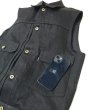 画像7: ViSE REDTAiL Cross Denim Vest 6th〔BKBK〕バイス レッドテイル クロス デニム ベスト ブラック (7)