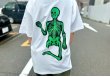 画像6: MAD MOUSE COMIC マッドマウスコミック broken born Club スカル 半袖Tシャツ【ホワイト】 (6)