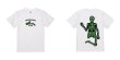 画像1: MAD MOUSE COMIC マッドマウスコミック broken born Club スカル 半袖Tシャツ【ホワイト】 (1)