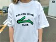 画像4: MAD MOUSE COMIC マッドマウスコミック broken born Club スカル 半袖Tシャツ【ホワイト】 (4)