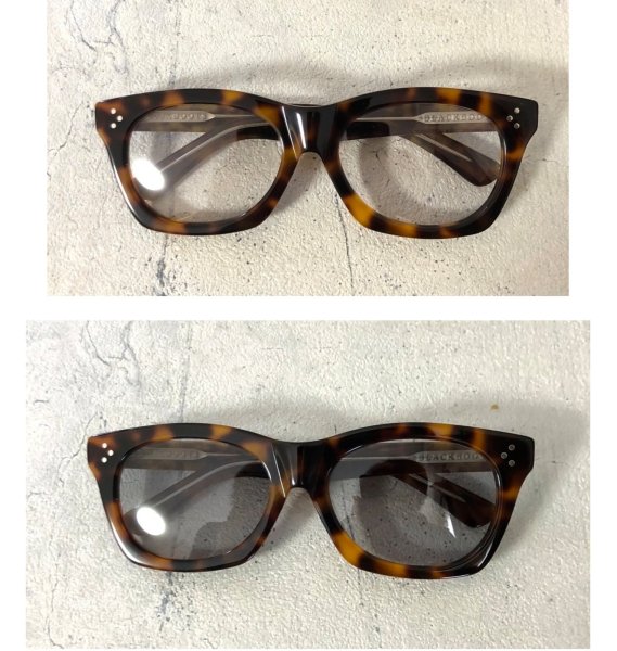 画像1: 【88別注】BLACK BOOTS（BLACK EXPERIENCE）ブラックエクスペリエンス EYE WEAR 調光サングラス デミ×クリア（スモーク）調光レンズ BB:PHILOSOPHY//OO3  x PHOTOCHROMIC LENSES バイカーシェード 新品 ブラックブーツ アイウェア (1)