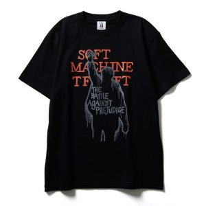 画像: Softmachine ソフトマシーン against t-shirts アゲインスト Tシャツ ブラック 黒