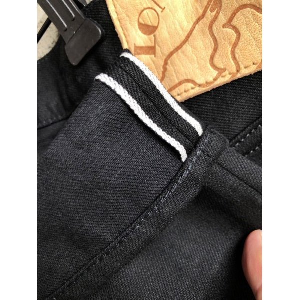 画像4: Cushman × LONG SET ORIGINAL【クッシュマン × ロングセット オリジナル】Classic 5-Pocket BLACK Denim Pant ブラック デニムパンツ【サイズ 34.36】新品 (4)